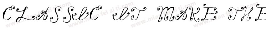 Classic it make the字体转换